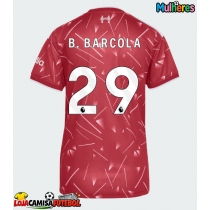 Camisa de Futebol Liverpool Bradley Barcola #29 Equipamento Principal Mulheres 2026-27 Manga Curta